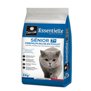 Croquettes Essentielle chat senior stérilisé 7+ poulet - 3 kg