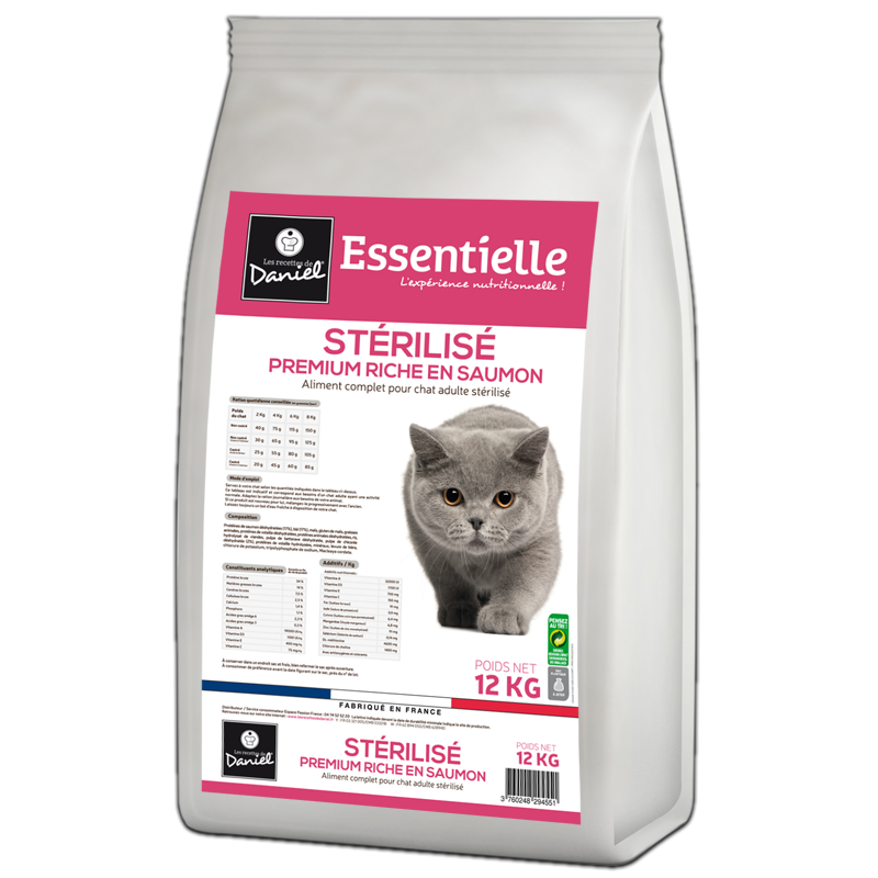 Croquettes premium pour chat Les Recettes de Daniel au saumon