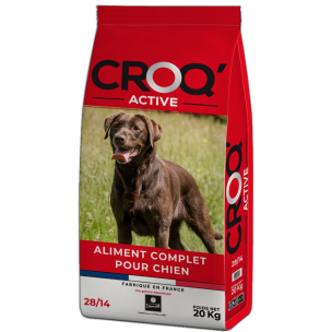 Croquettes chien CROQ'ACTIVE - 20 kg