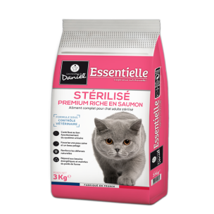 Croquettes Essentielle chat stérilisé saumon - 3 kg