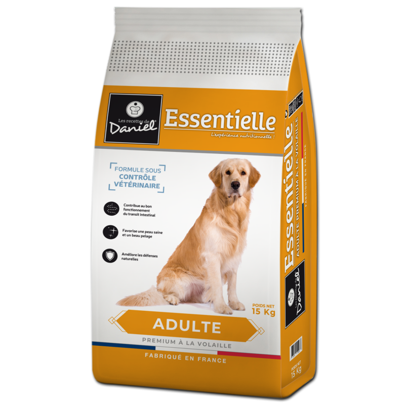 Croquettes Essentielle adulte volaille - 15 kg