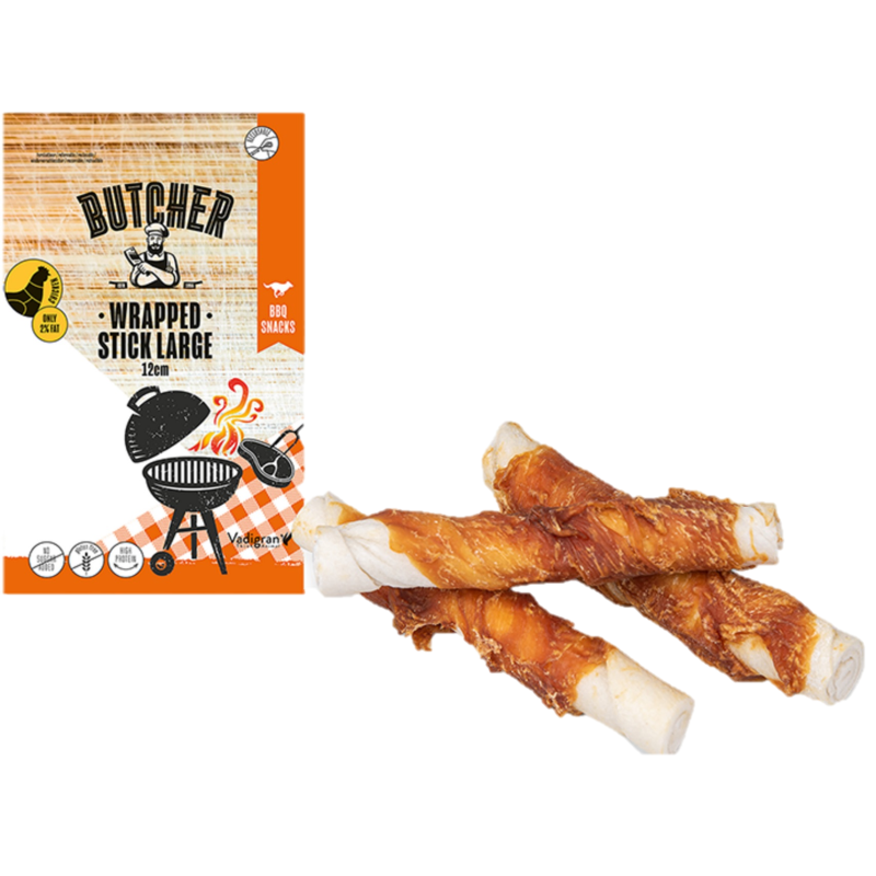 Chicken Wrapped Stick 12cm 150g LARGE Chicken Wrapped Stick 12cm 150g LARGE