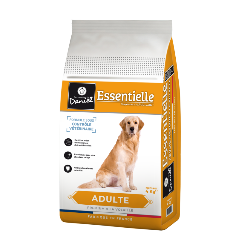 Croquettes Essentielle adulte volaille - 4 kg