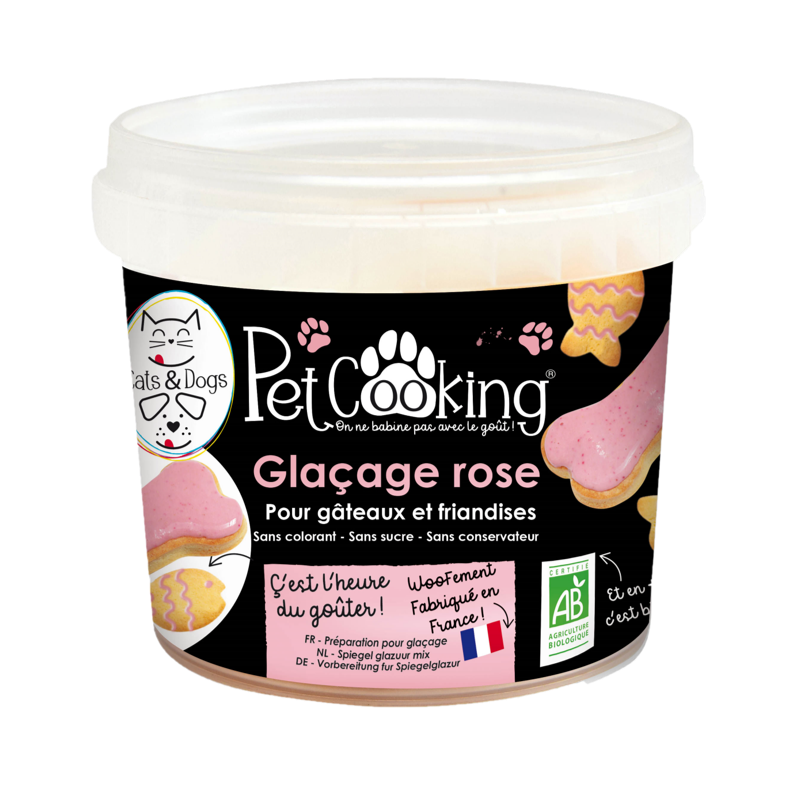 Mix glaçage rose pour biscuits 150g - PetCooking