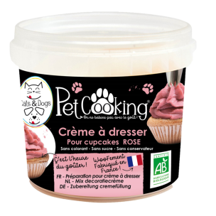 Mix crème à dresser rose pour cupcakes 150g - PetCooking