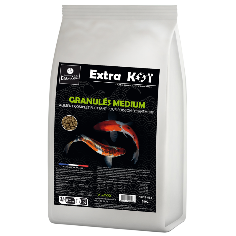 Extra koï granulés medium - 3kg