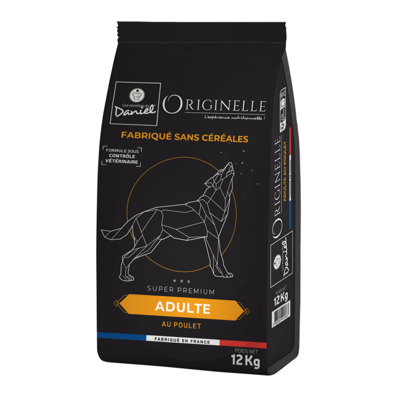 Croquettes Originelle adulte poulet sans céréales - 12 kg