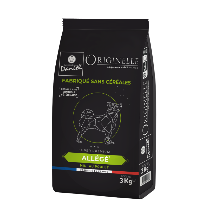 Croquettes Originelle mini allégé poulet sans céréales - 3 kg