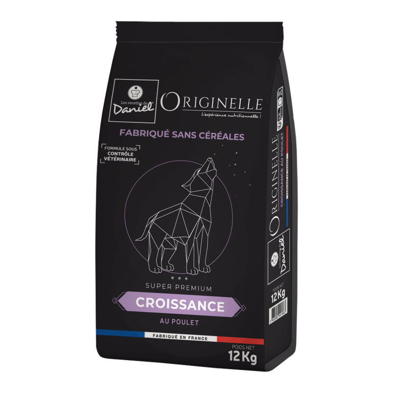 Croquettes Originelle croissance poulet sans céréales - 12 kg