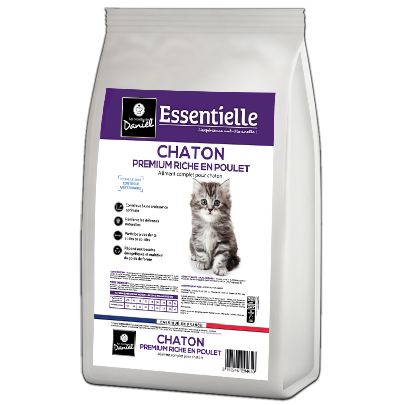 Croquettes Essentielle chaton poulet - 10 kg