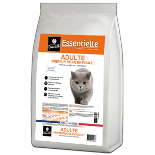 Croquettes Essentielle chat adulte poulet - 10 kg