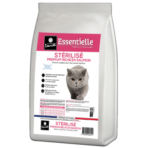 Croquettes Essentielle chat stérilisé saumon - 10 kg