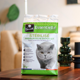 Croquettes Essentielle chat stérilisé poulet - 3 kg