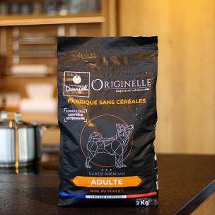 Croquettes Originelle mini adulte poulet sans céréales - 3 kg