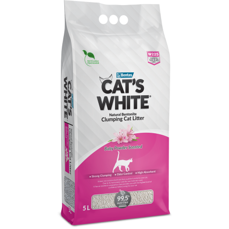 Litière baby powder 5L - Cat's white