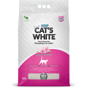 Cat's white litière baby powder - 10L