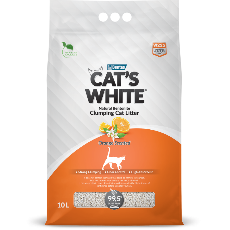 Litière orange 10L - Cat's white