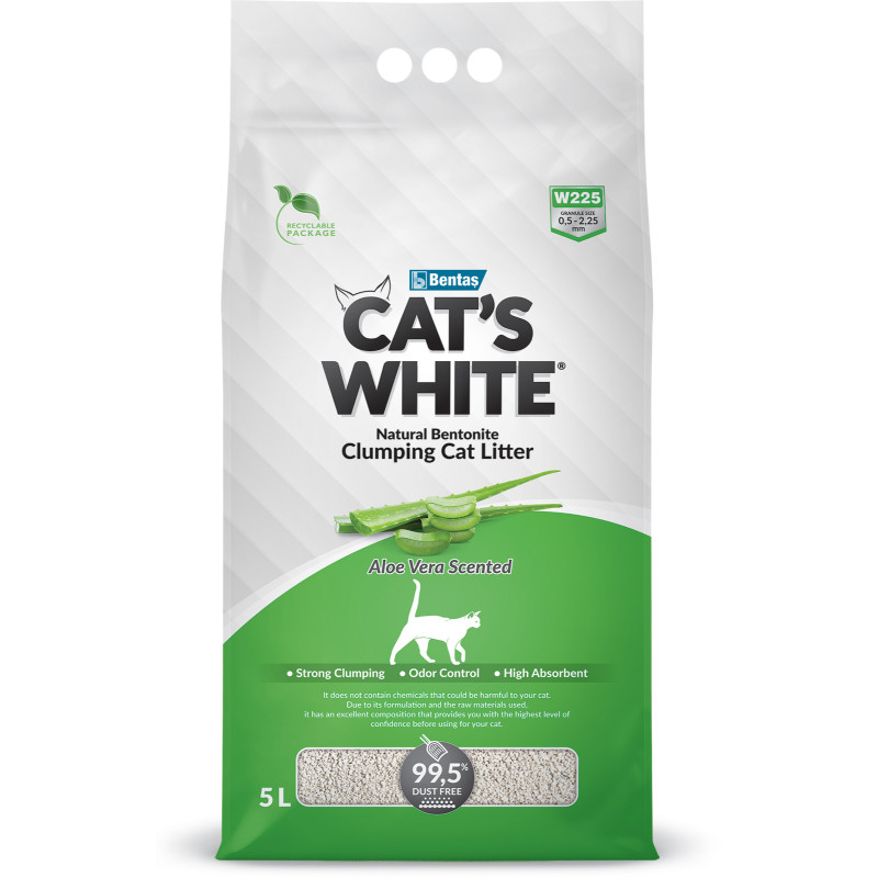 Litière aloe vera 5L - Cat's white