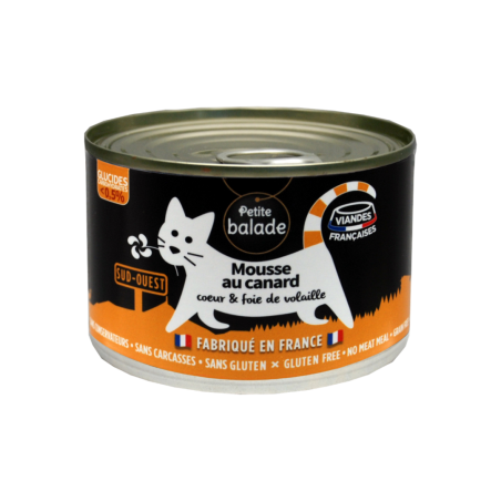 Mousse au canard 200g - Humide "Petite balade"