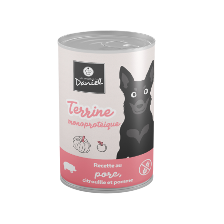Terrine monoprotéique au porc, citrouille et pomme - 400g