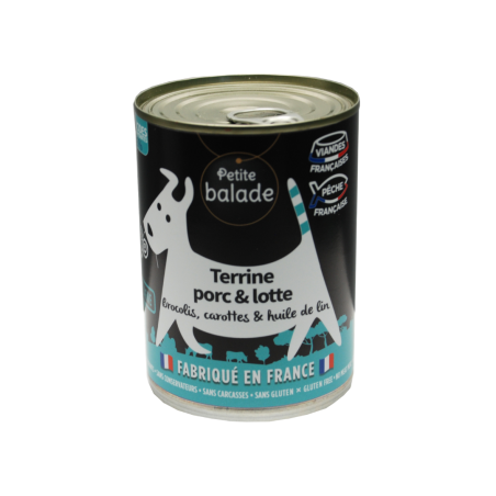 Terrine de porc et lotte 400g - Humide "Petite balade"