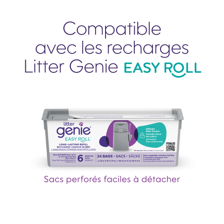 Poubelle à litière Easy Roll + 1 recharge - Litter Genie