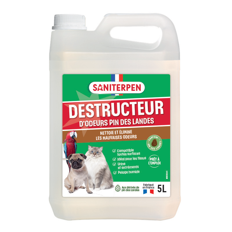 Saniterpen Destructeur d'odeurs pin des landes - 5L