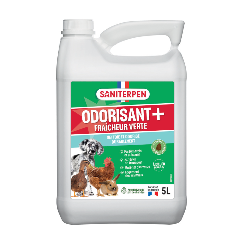 Saniterpen Odorisant plus fraîcheur verte - 5L
