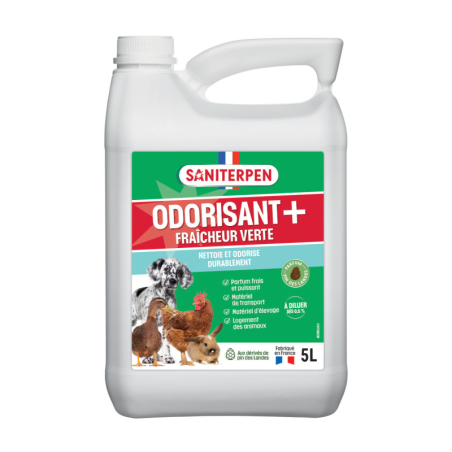 Saniterpen Odorisant plus fraîcheur verte - 5L