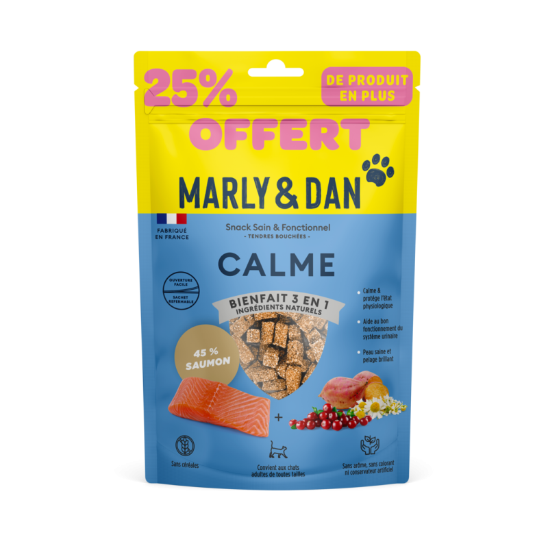 Tendres bouchées "calme" chat 40g +25 % offerts