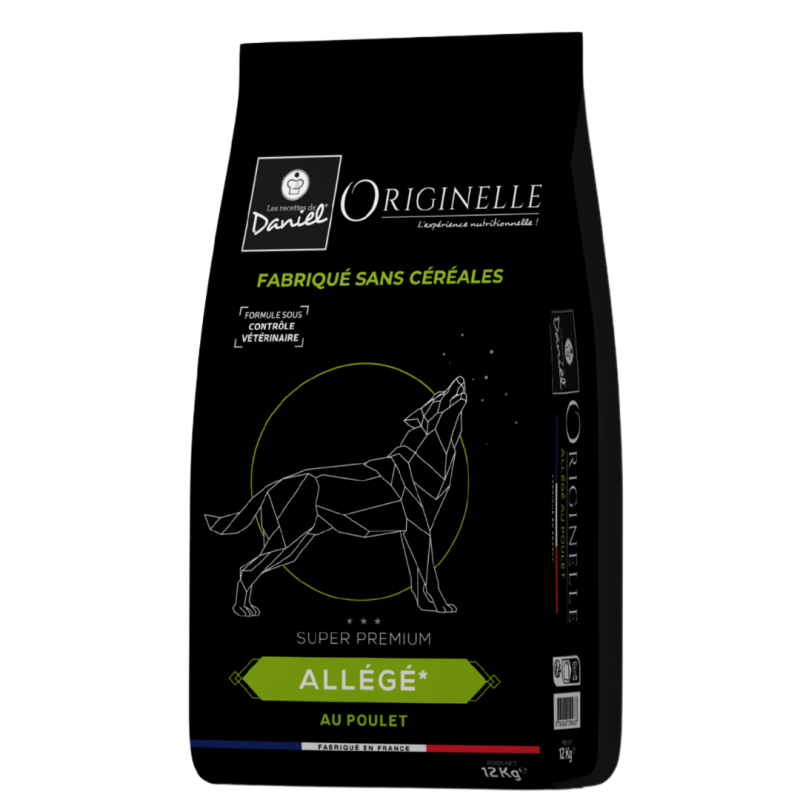 Croquettes Originelle allégé poulet sans céréales - 12 kg