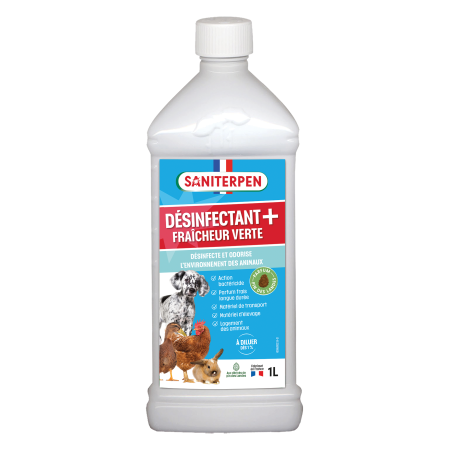 Saniterpen Désinfectant Plus fraicheur verte - 1L