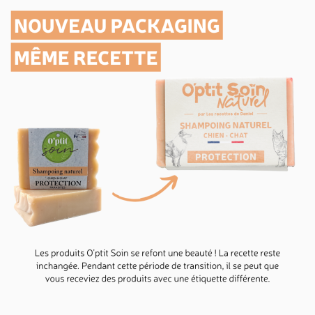 Shampoing solide protection parasite - 100g