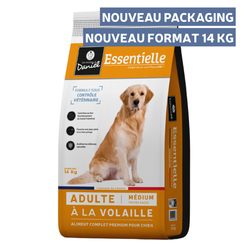 Croquettes Essentielle adulte volaille - 14 kg