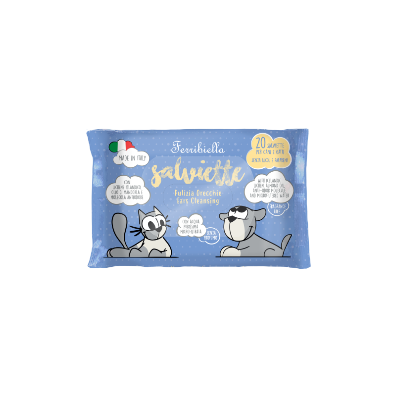 Lingettes nettoyantes spécial oreilles – 20 lingettes
