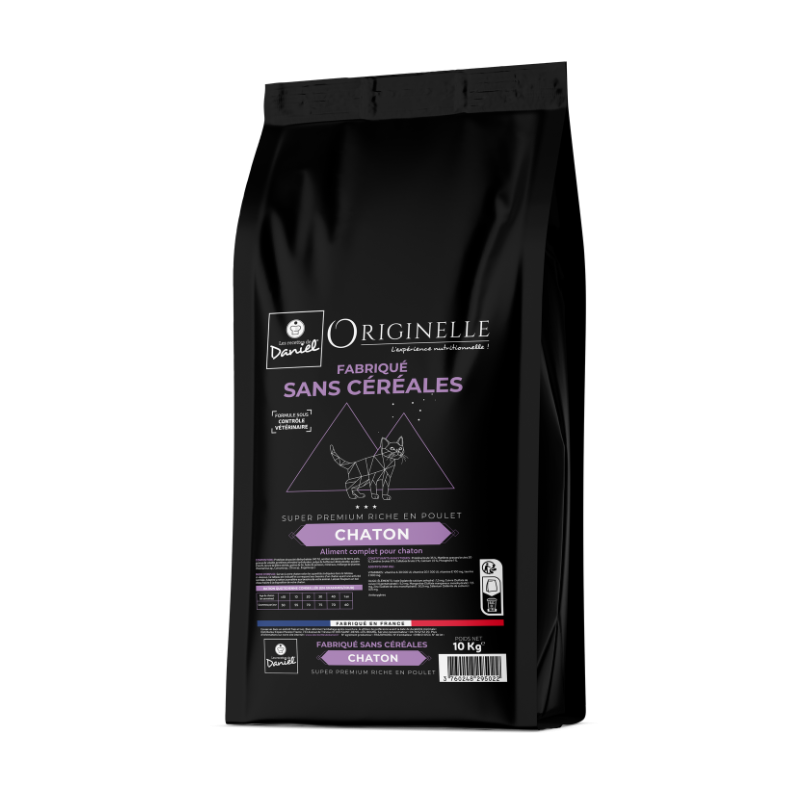 Croquettes Originelle chaton sans céréales - 10 kg