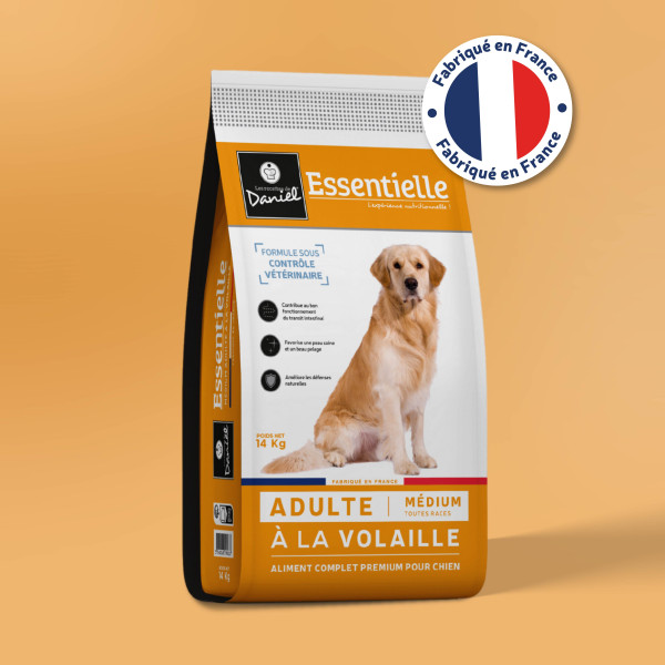 Croquettes Essentielle adulte volaille - 14 kg