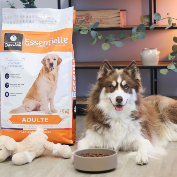 Croquettes Essentielle adulte volaille - 14 kg