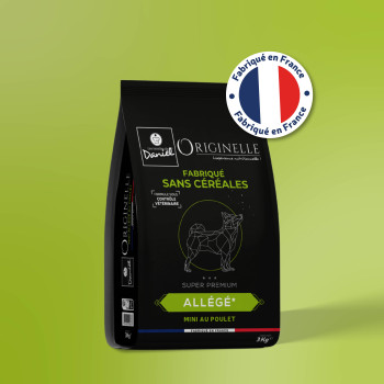 Croquettes chien - Originelle mini allégé - au poulet sans céréales 3 kg