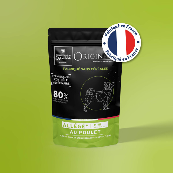 Croquettes Originelle mini allégé poulet sans céréales - 400g