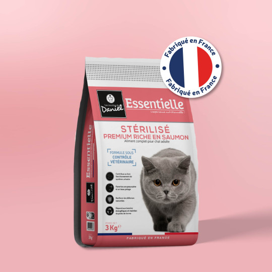 Croquettes Essentielle chat stérilisé saumon - 3 kg