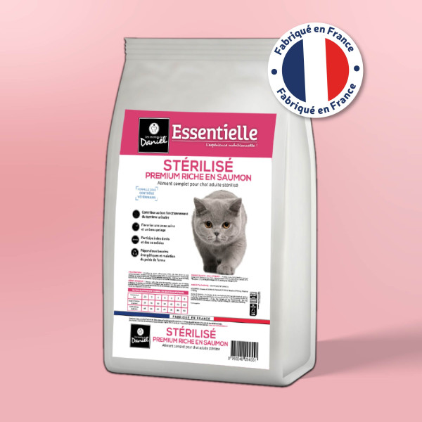 Croquettes Essentielle chat stérilisé saumon - 10 kg