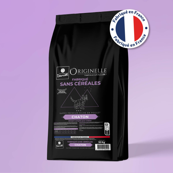 Croquettes Originelle chaton sans céréales - 10 kg