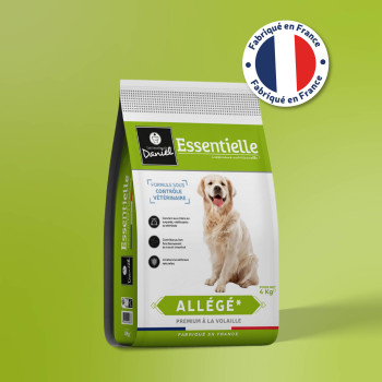 Croquettes Essentielle chien Allégées - à la volaille 4 kg