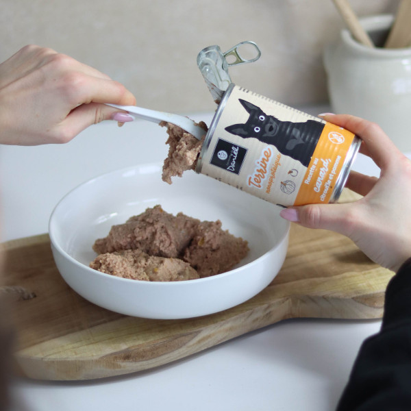 Terrine monoprotéique au canard, citrouille et pomme - 400g