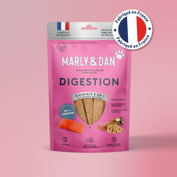 Barres à mâcher "digestion" chien 80g - Marly & Dan