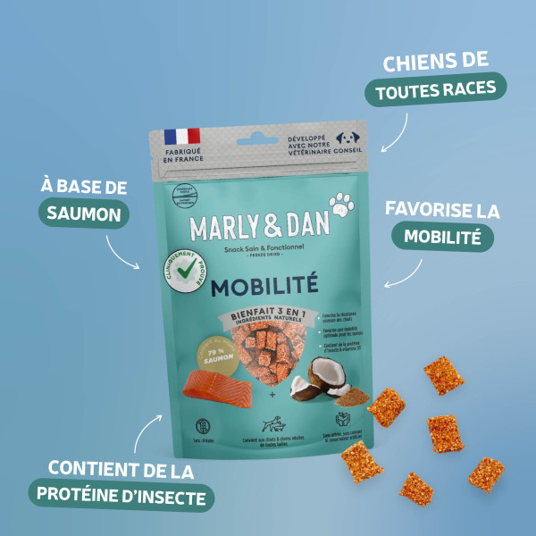 Freeze dried "mobilité" chien 50g - Marly & Dan