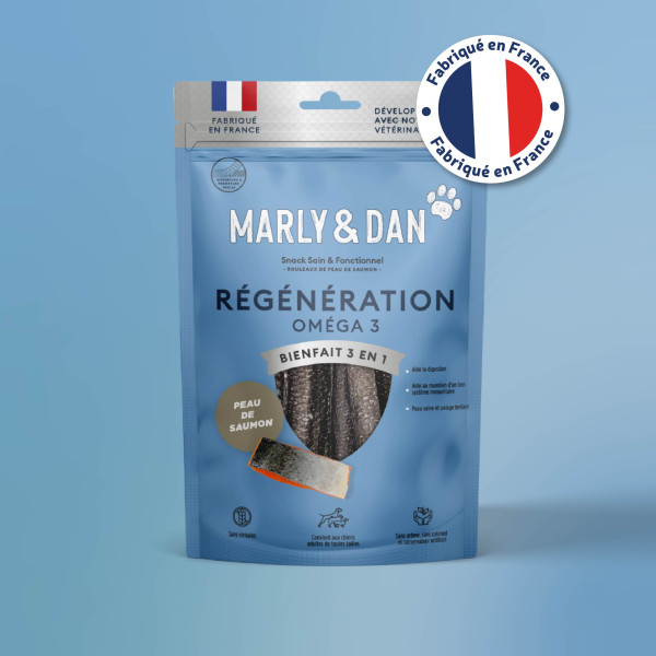 Rouleaux "régénération - 100% peau de saumon" 60g - Marly & Dan