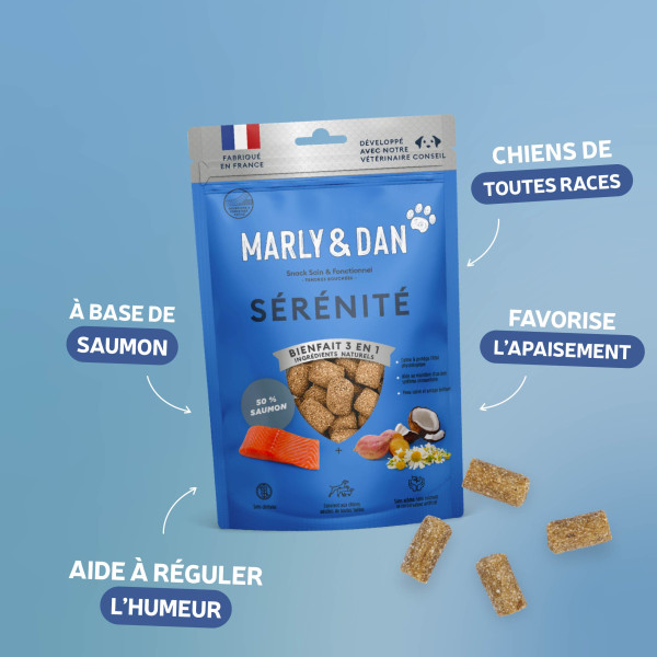 Tendres bouchées "sérénité" chien 100g - Marly & Dan
