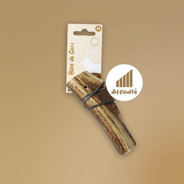 Bois de cerf entier pour chien – Tailles M